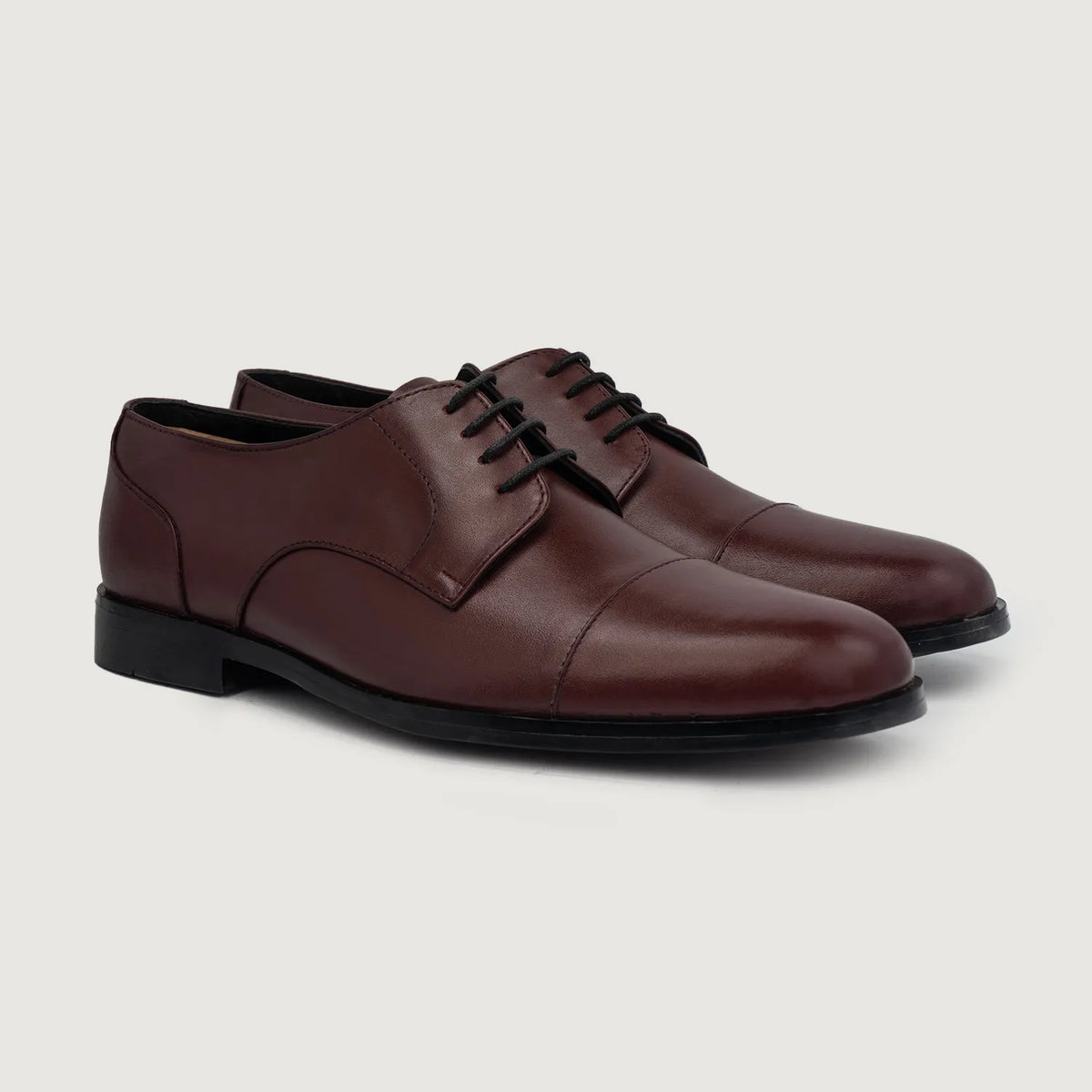 Attorney Maroon Full Grain Derby Shoes