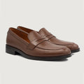 Baxton Brown Aniline Leather Loafers
