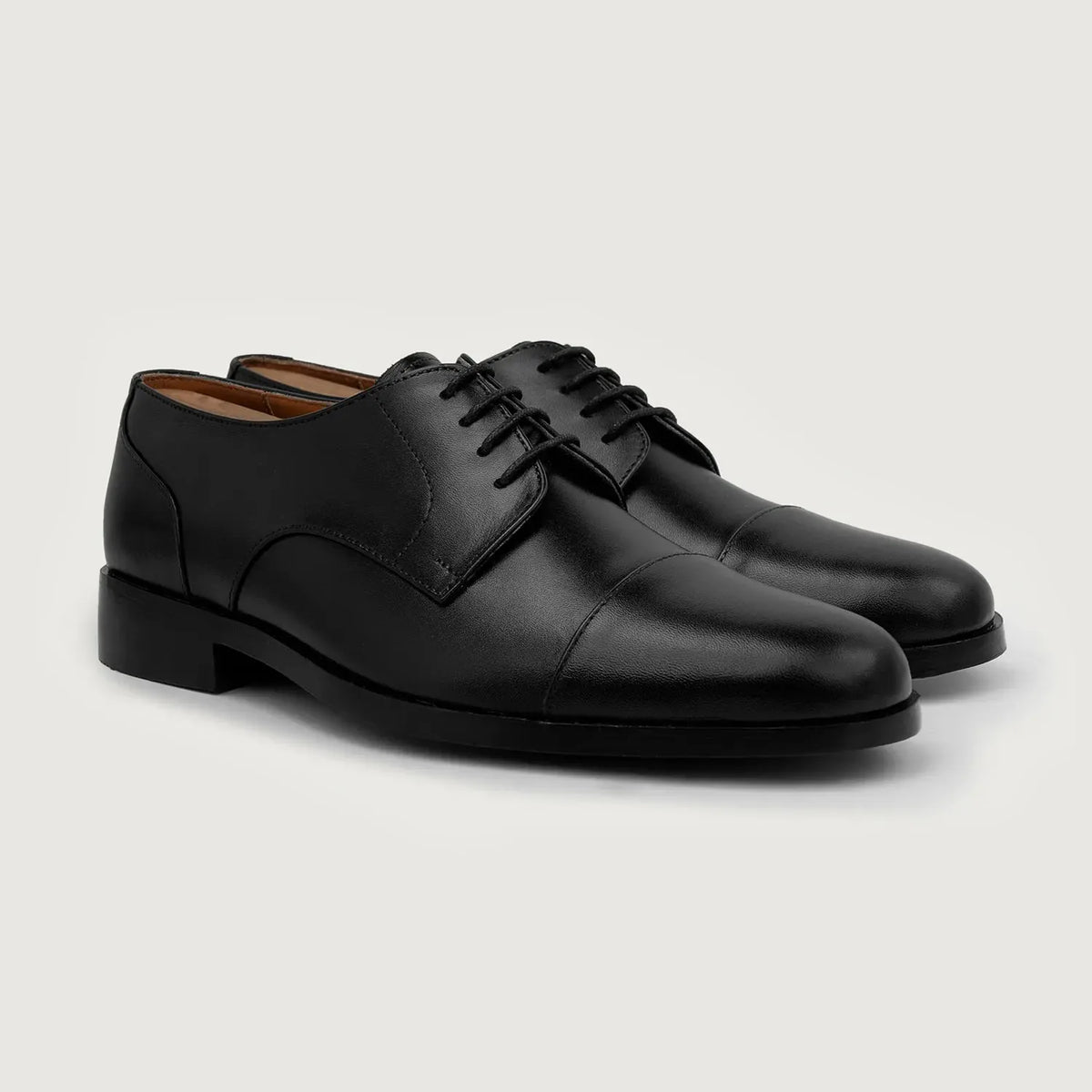 Attorney Black Full Grain Derby Shoes