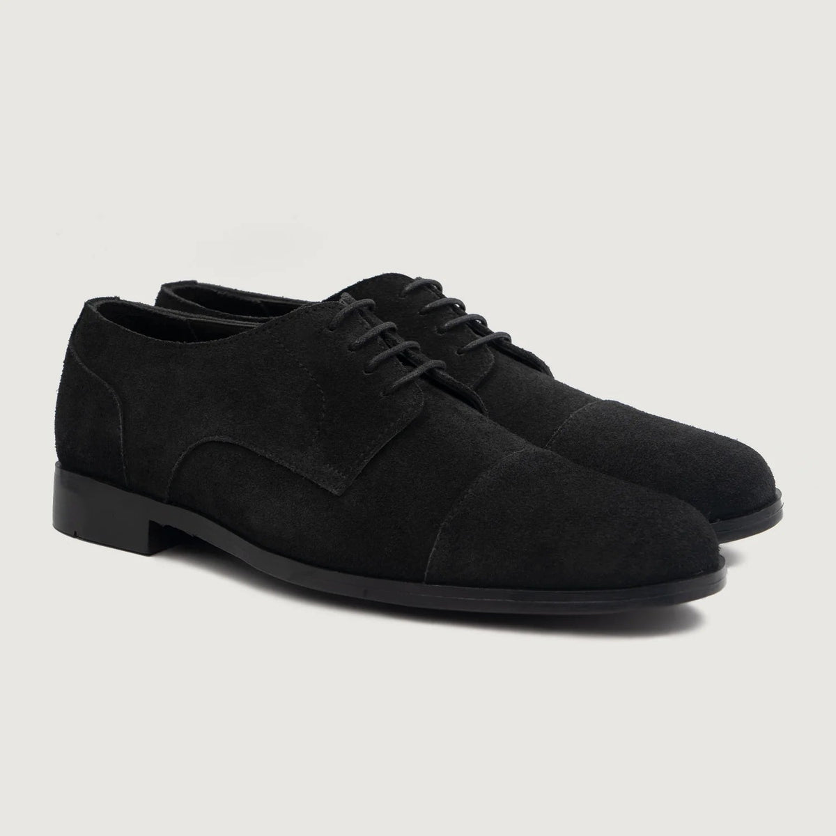Attorney Black Suede Derby Shoes