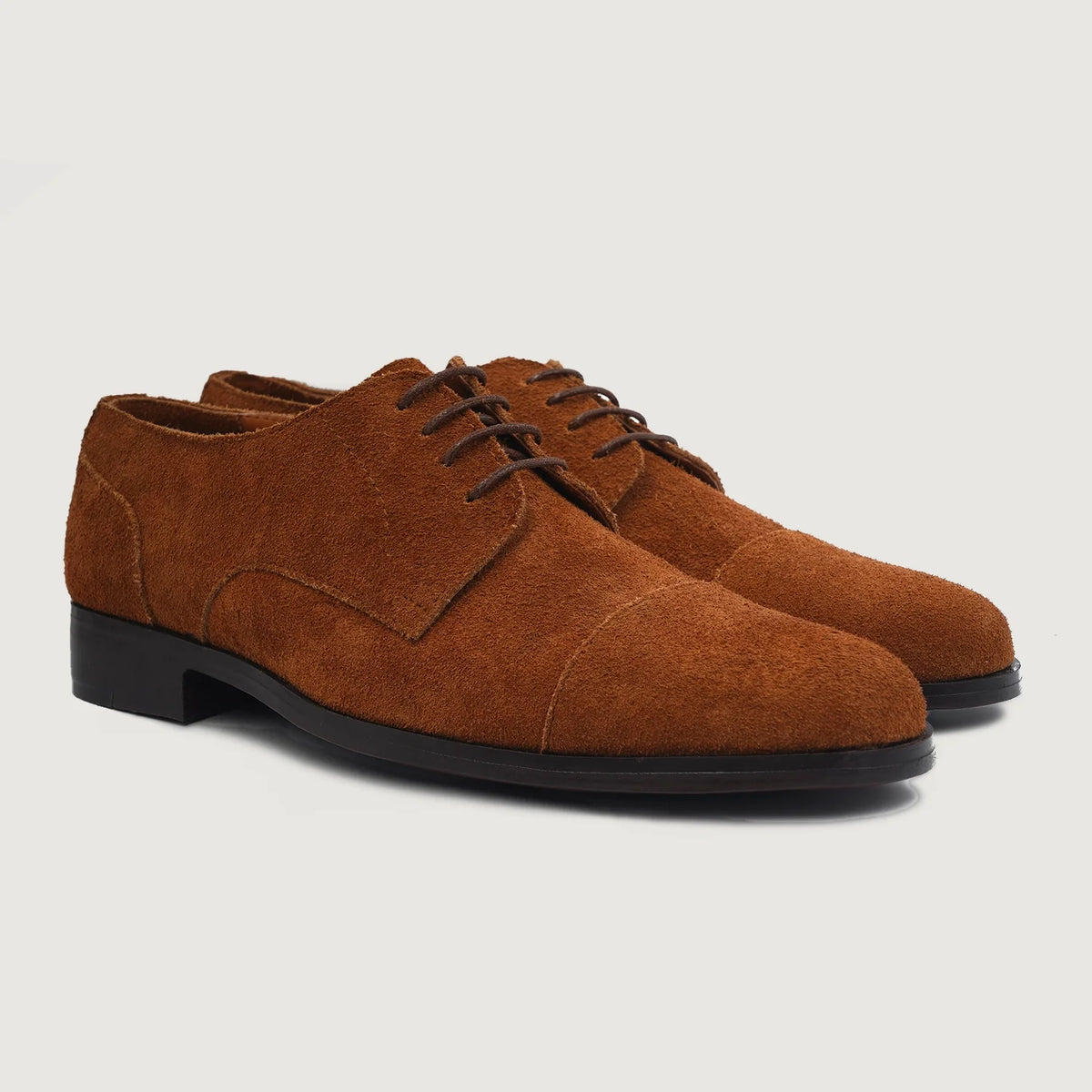 Attorney Brown Suede Derby Shoes