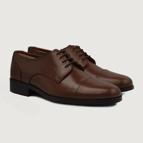 Attorney Brown Full Grain Derby Shoes
