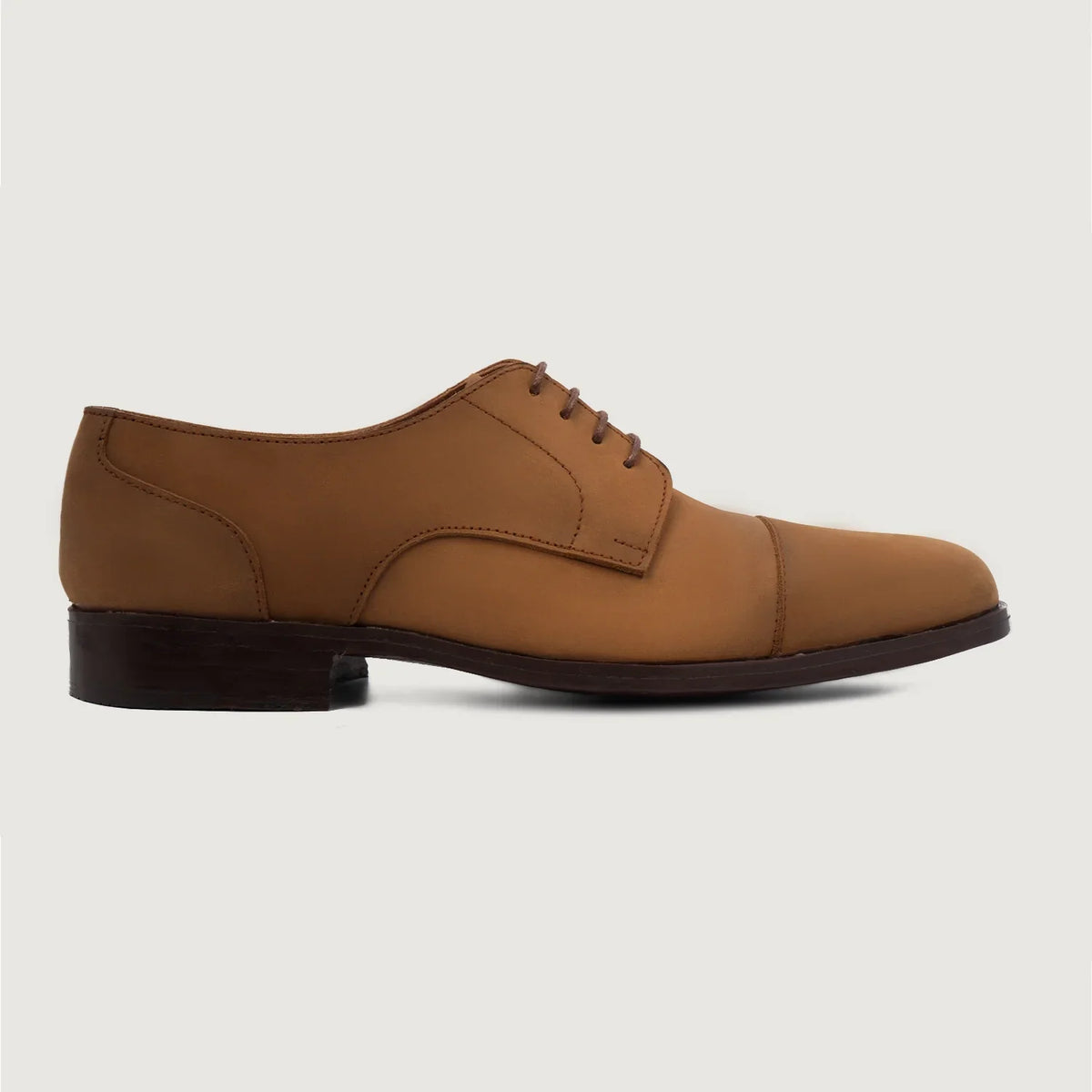 Attorney Brown Nubuck Derby Shoes