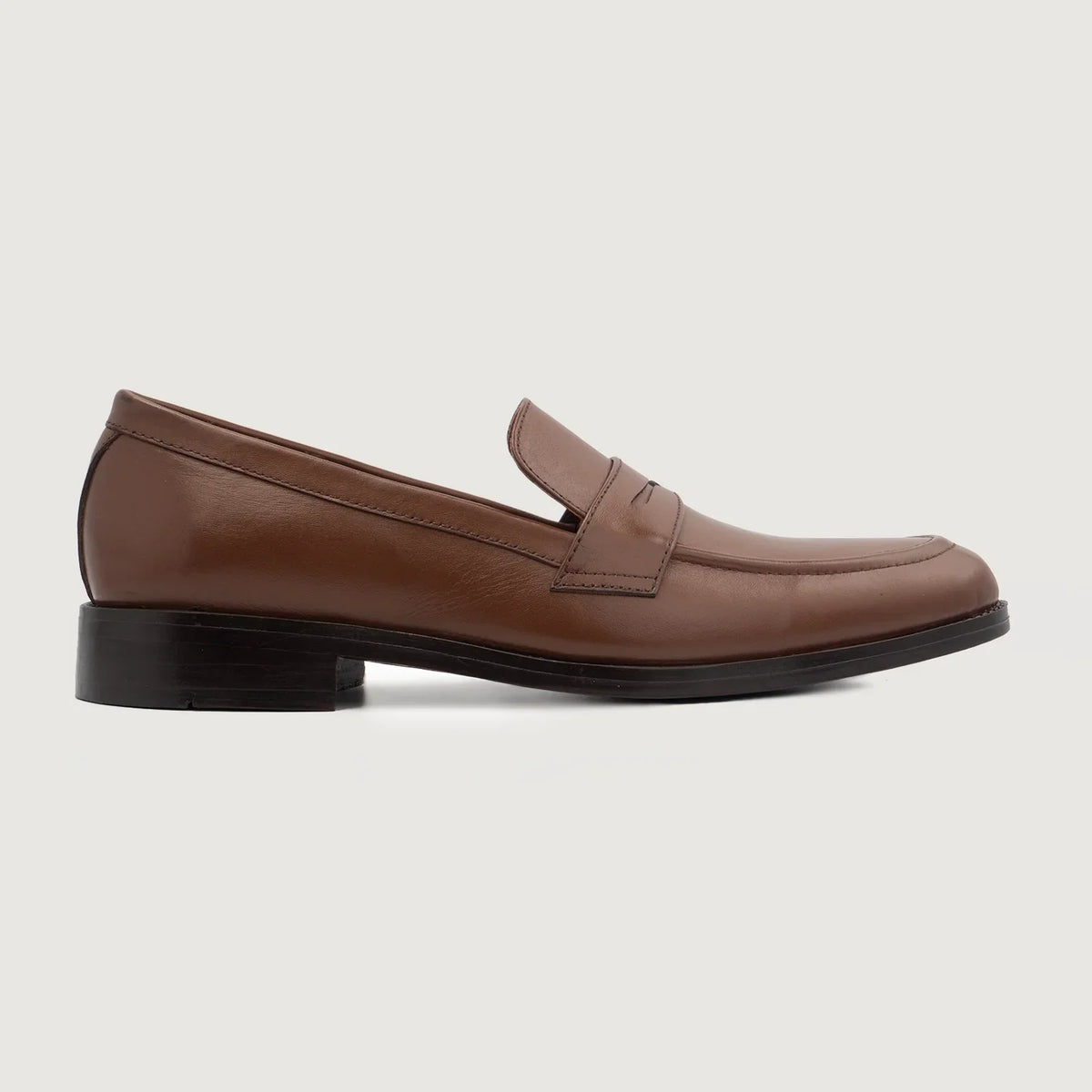Baxton Brown Aniline Leather Loafers