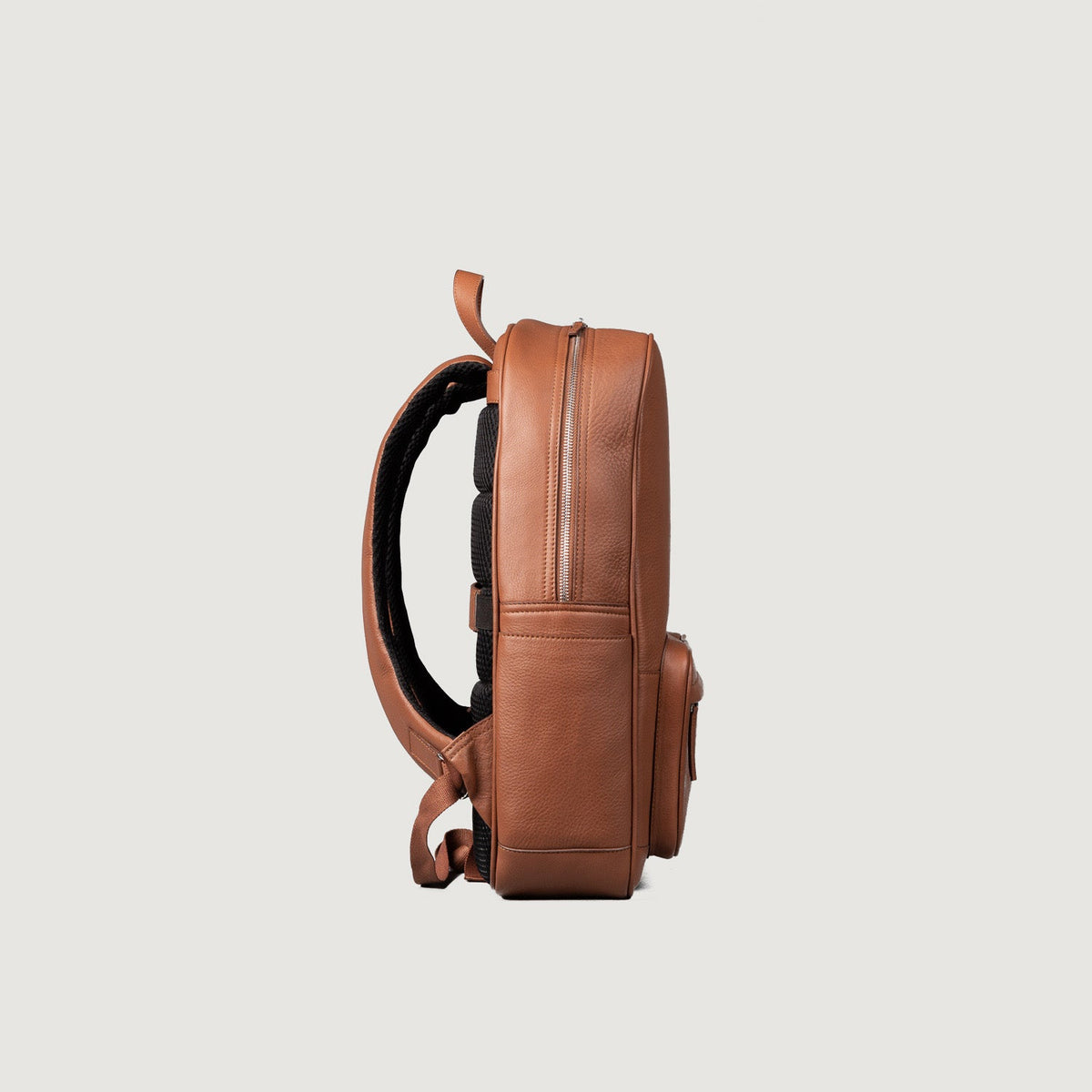 The Philos Brown Milled Leather Backpack