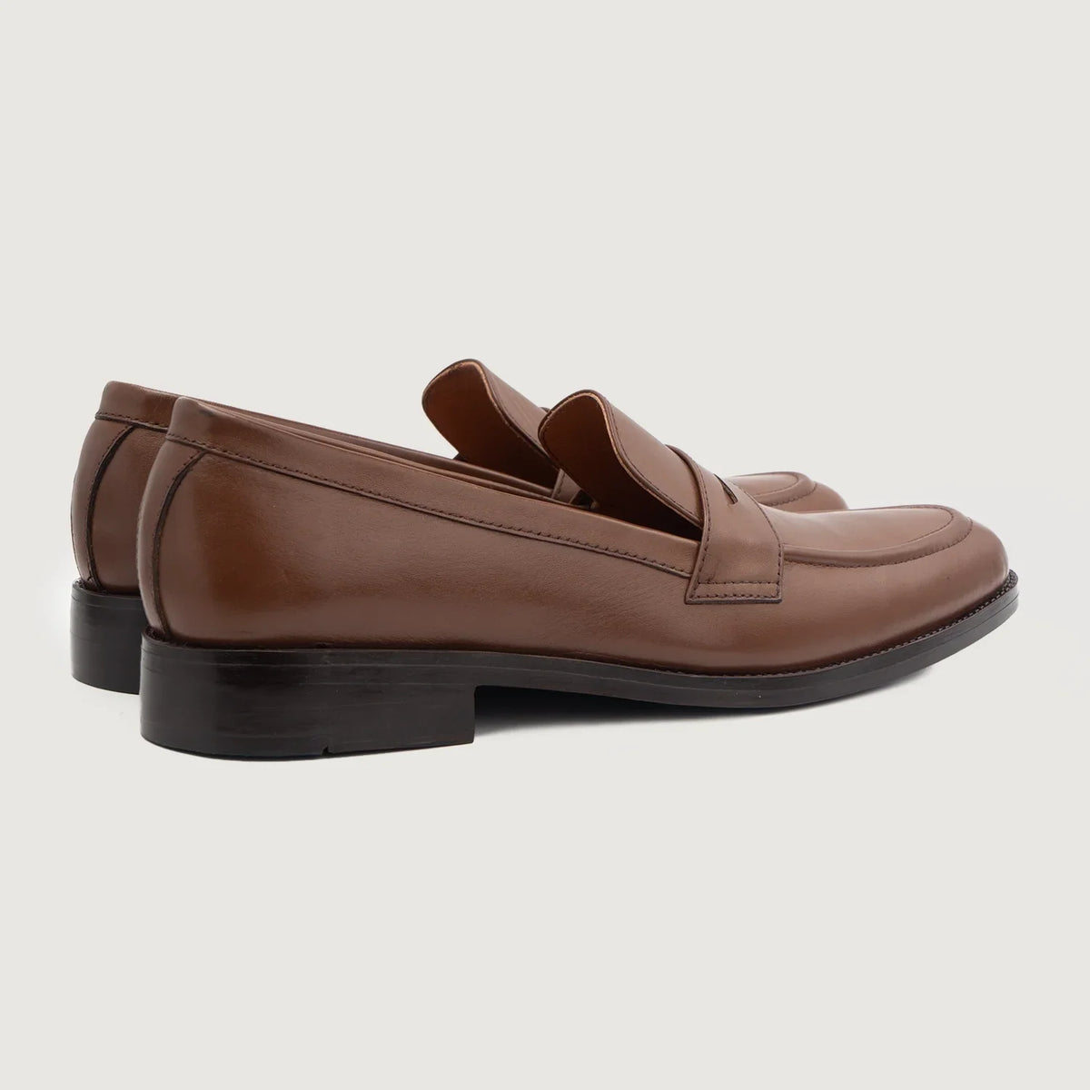Baxton Brown Aniline Leather Loafers