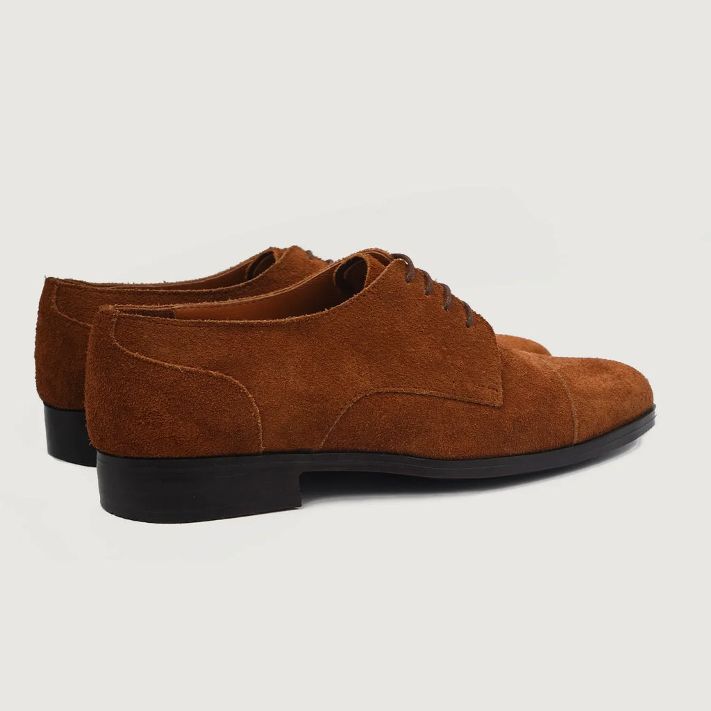 Attorney Brown Suede Derby Shoes