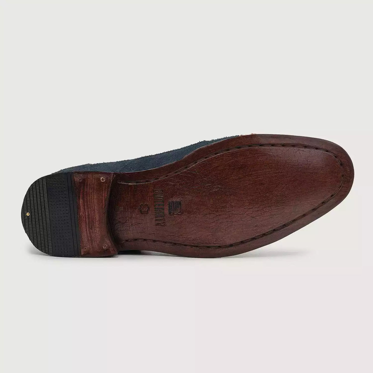 Attorney Midnight Blue Suede Derby Shoes