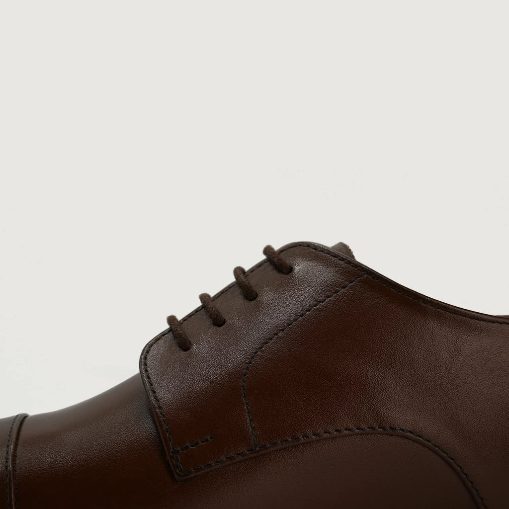 Attorney Brown Full Grain Derby Shoes