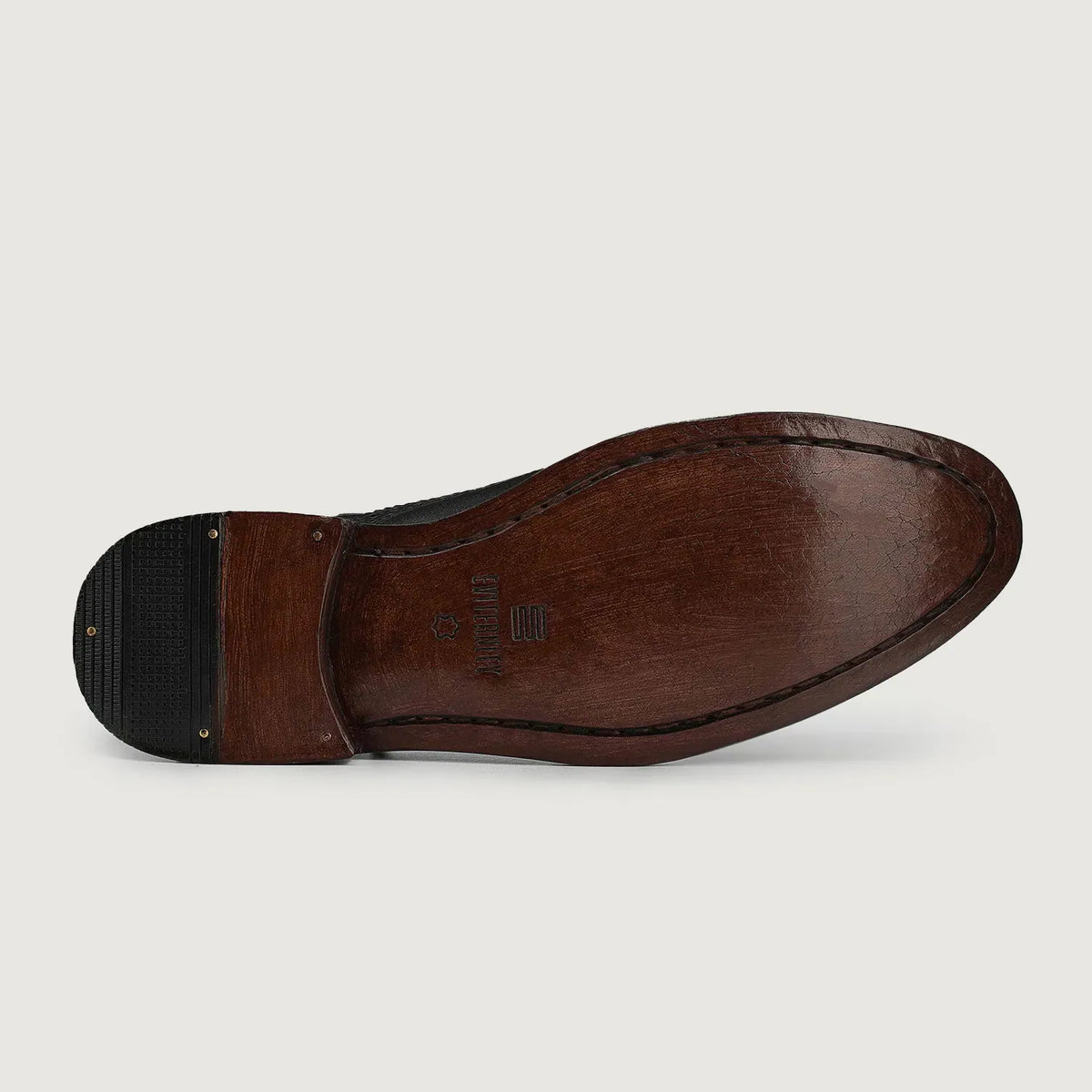 Greyson Black Aniline Leather Oxford Brogue Shoes