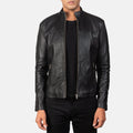 Adornica Black Sheepskin Leather Biker Jacket