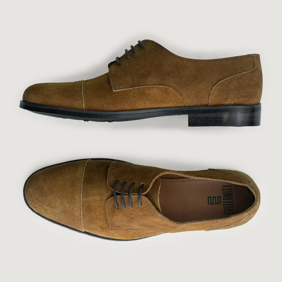 Attorney Brown Suede StudGuard Derby Shoes