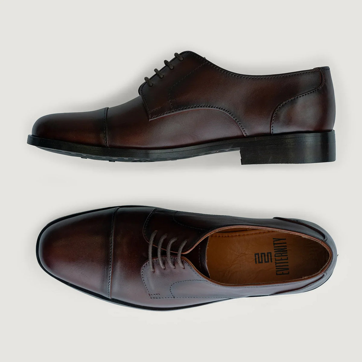 Attorney Burnished Brown Full Grain StudGuard Derby Shoes