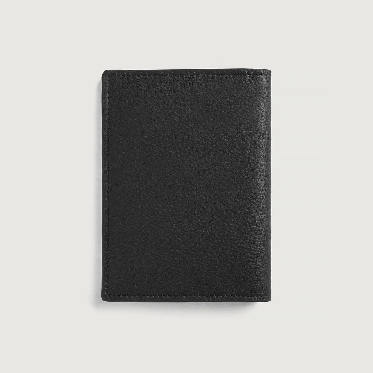 Bernardi Black Full Grain Cowhide Bi-Fold Travel Wallet
