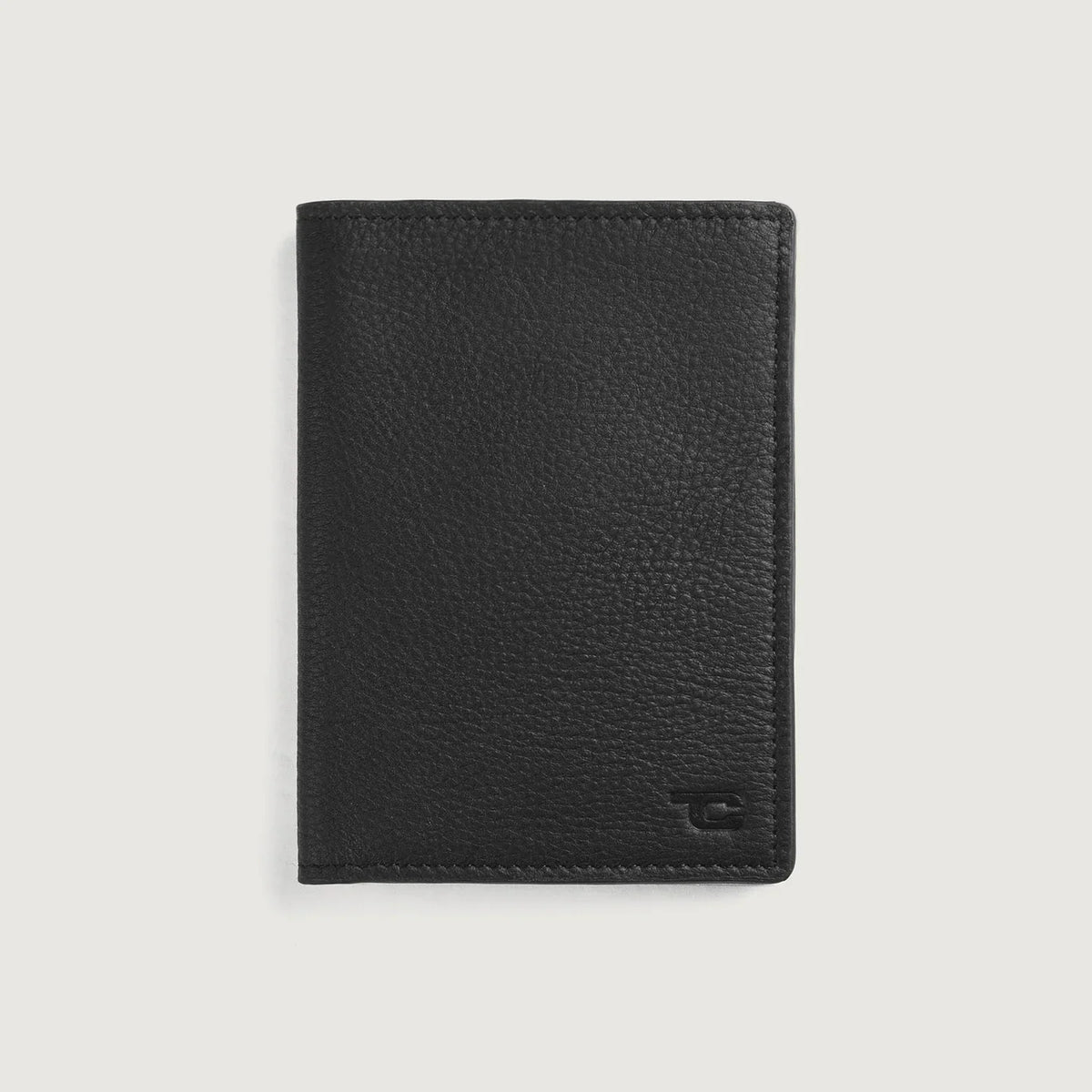 Bernardi Black Full Grain Cowhide Bi-Fold Travel Wallet