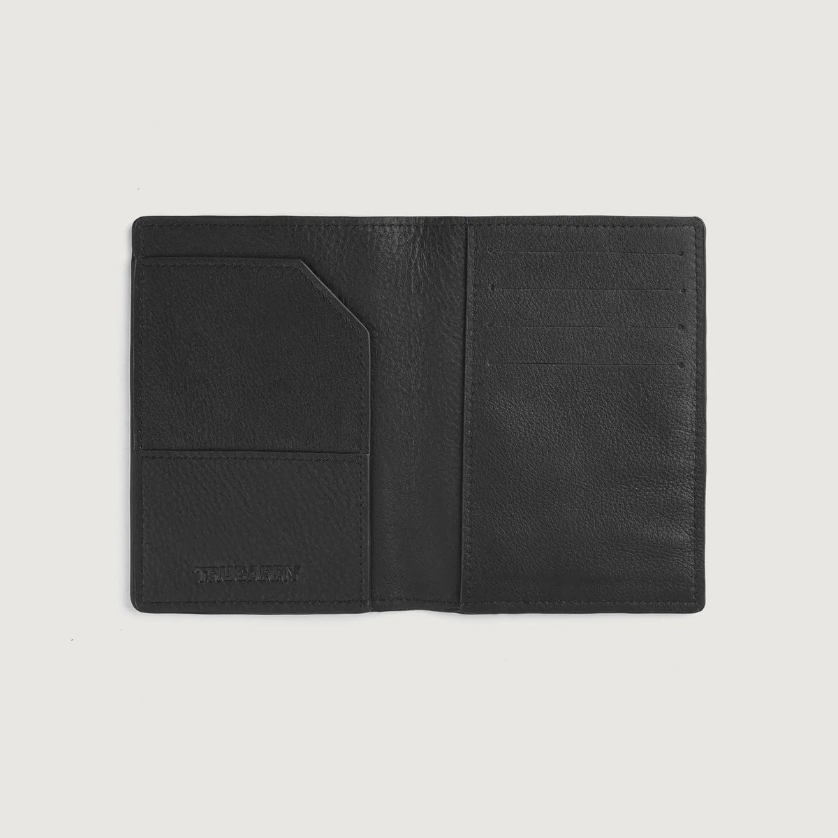 Bernardi Black Full Grain Cowhide Bi-Fold Travel Wallet