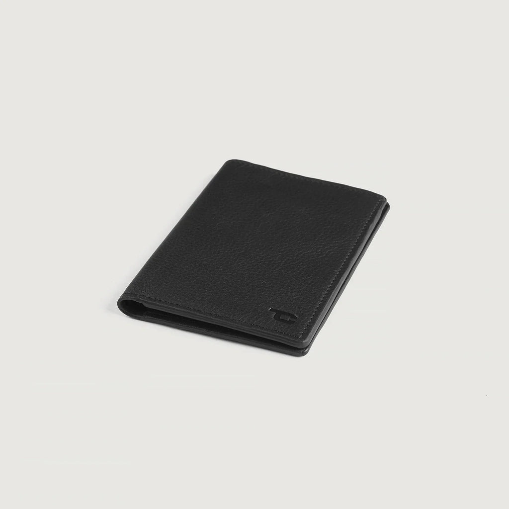 Bernardi Black Full Grain Cowhide Bi-Fold Travel Wallet