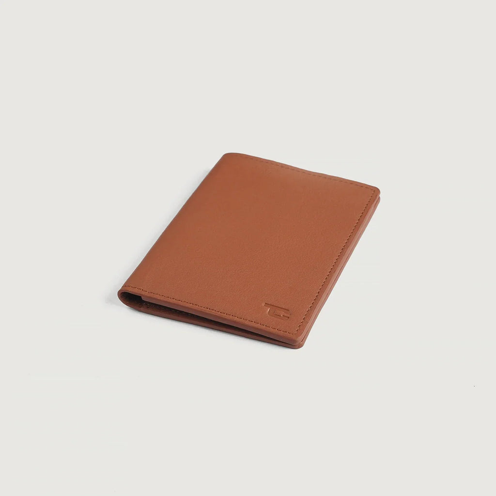 Bernardi Brown Full Grain Cowhide Bi-Fold Travel Wallet