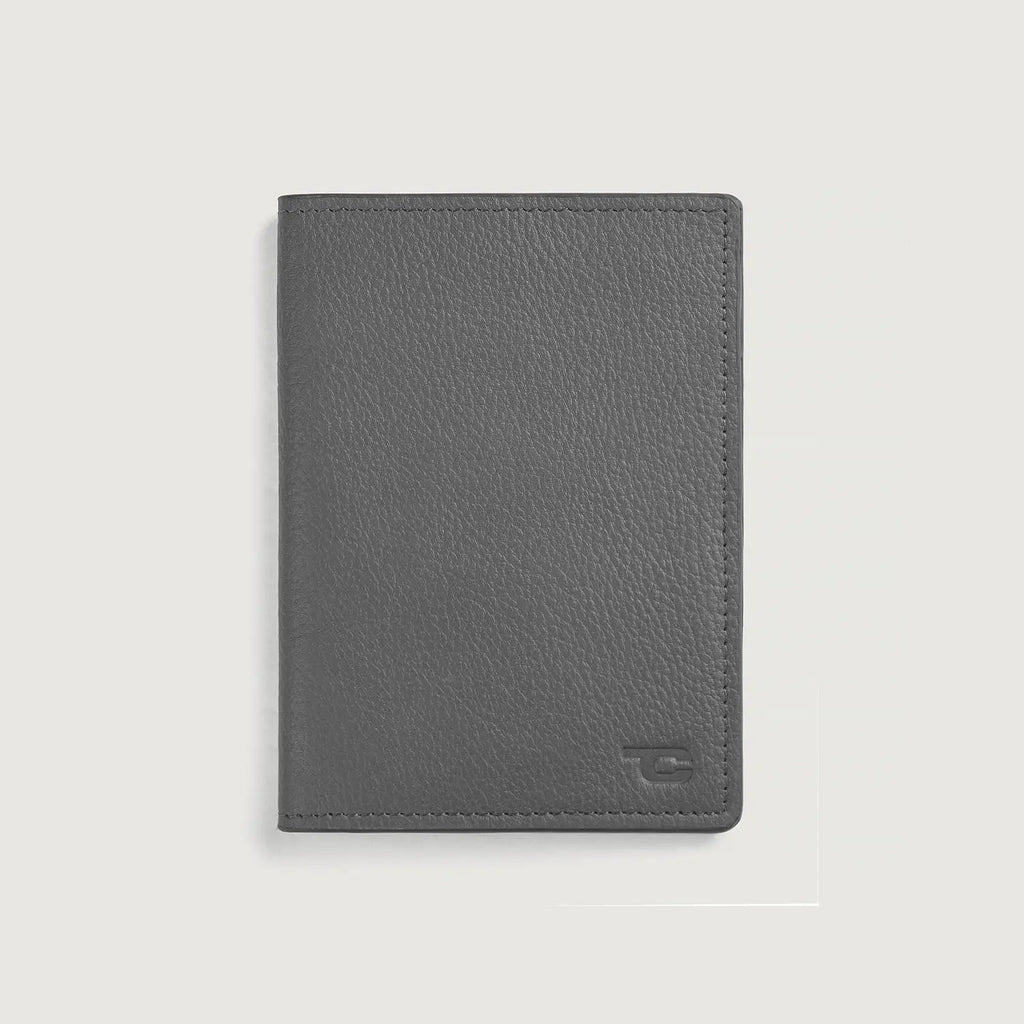 Bernardi Grey Full Grain Cowhide Bi-Fold Travel Wallet