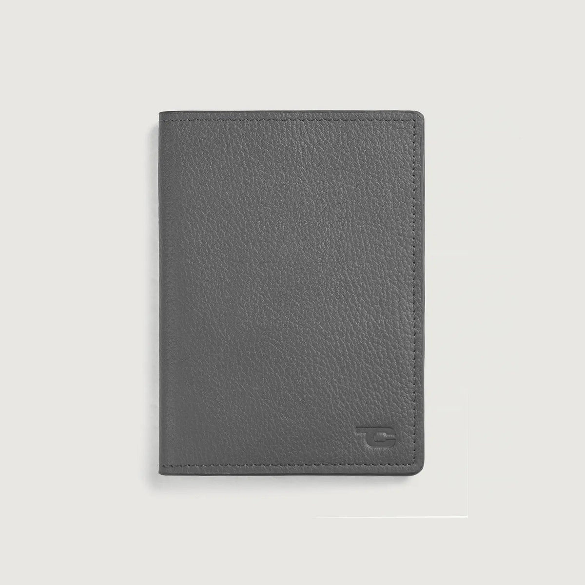Bernardi Grey Full Grain Cowhide Bi-Fold Travel Wallet