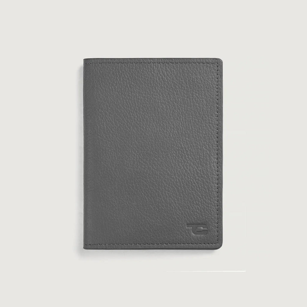 Bernardi Grey Full Grain Cowhide Bi-Fold Travel Wallet