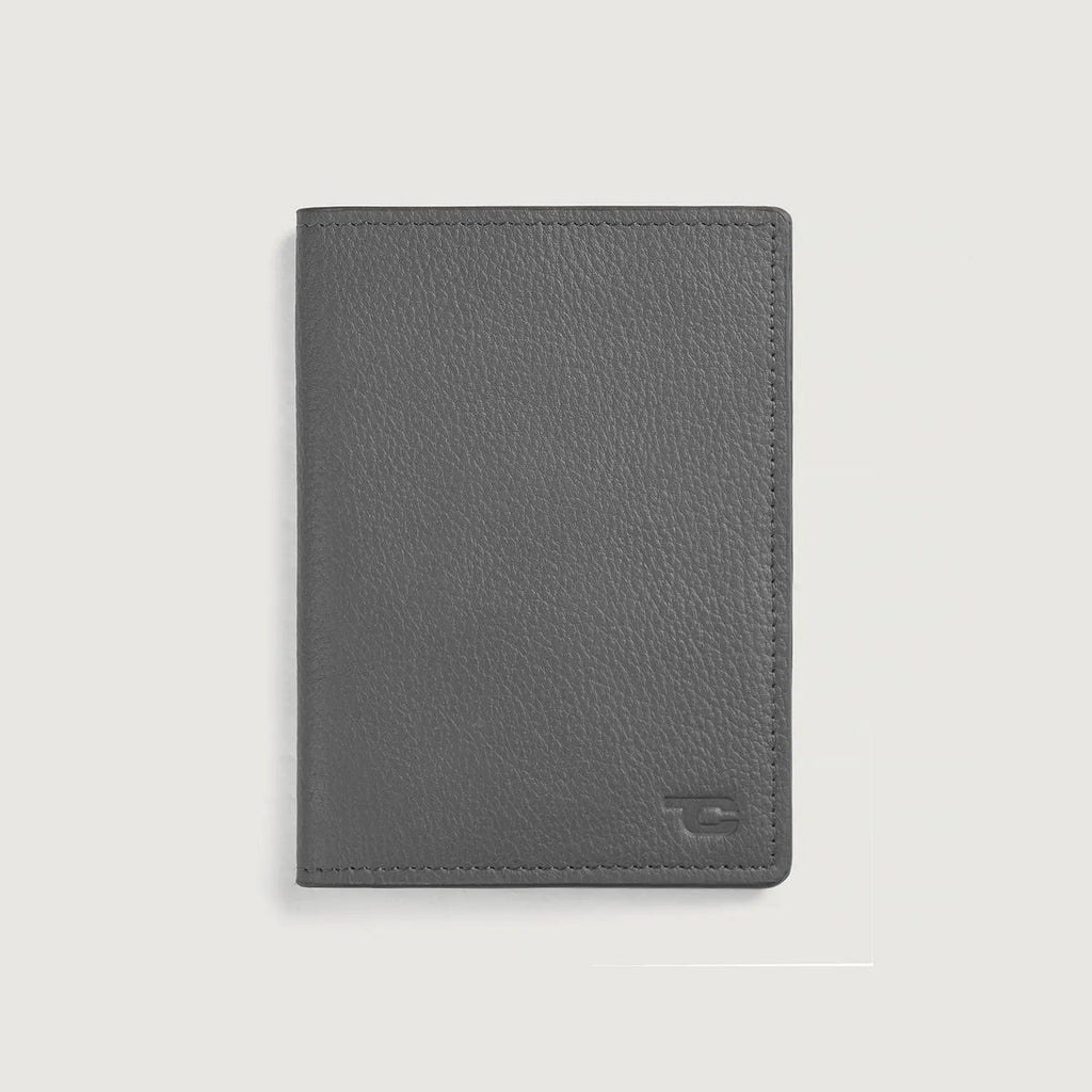 Bernardi Grey Full Grain Cowhide Bi-Fold Travel Wallet