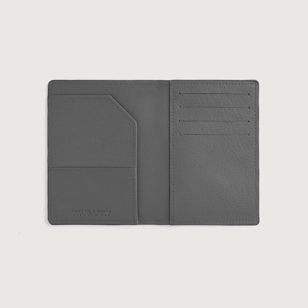 Bernardi Grey Full Grain Cowhide Bi-Fold Travel Wallet