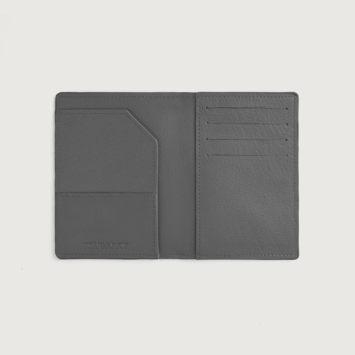 Bernardi Grey Full Grain Cowhide Bi-Fold Travel Wallet