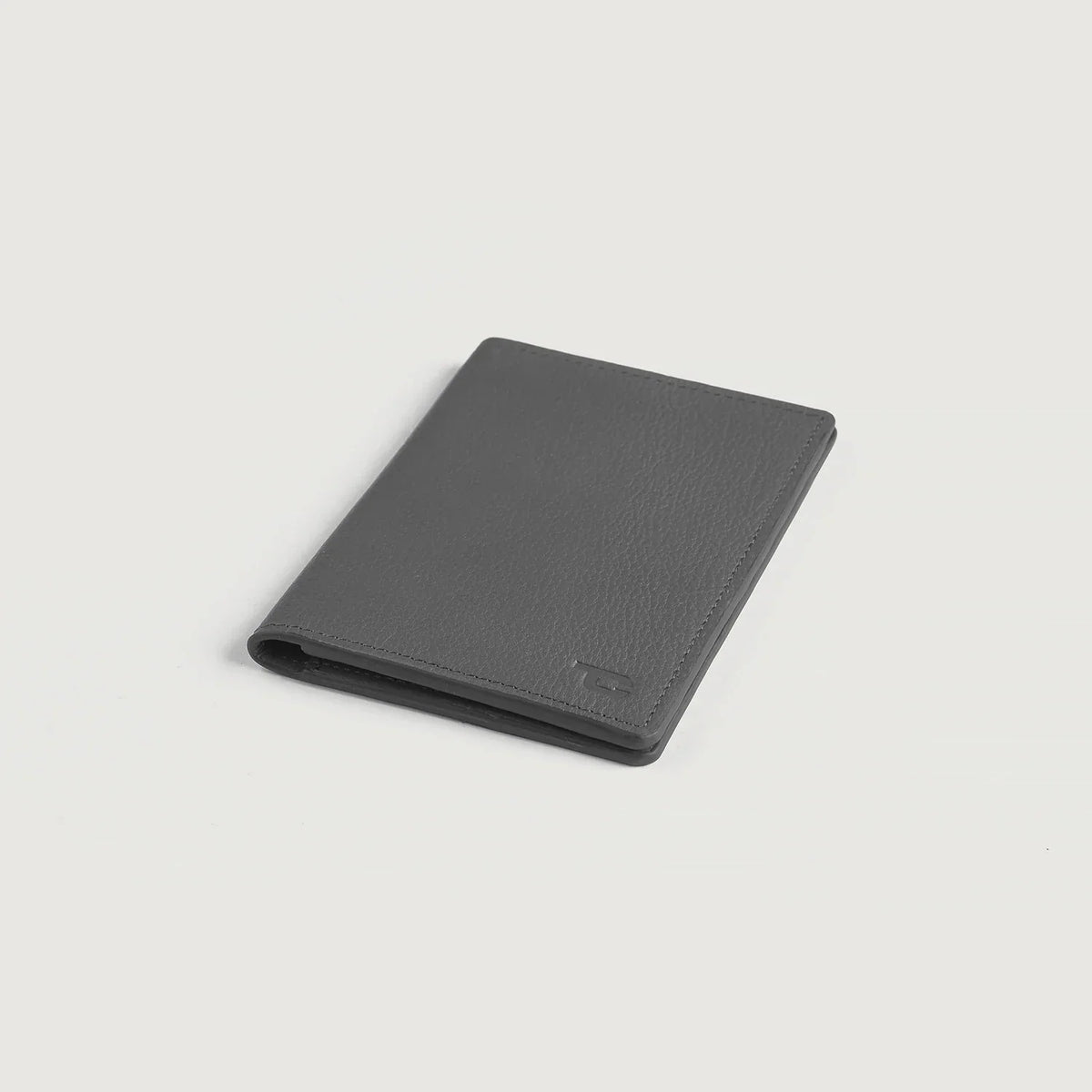 Bernardi Grey Full Grain Cowhide Bi-Fold Travel Wallet