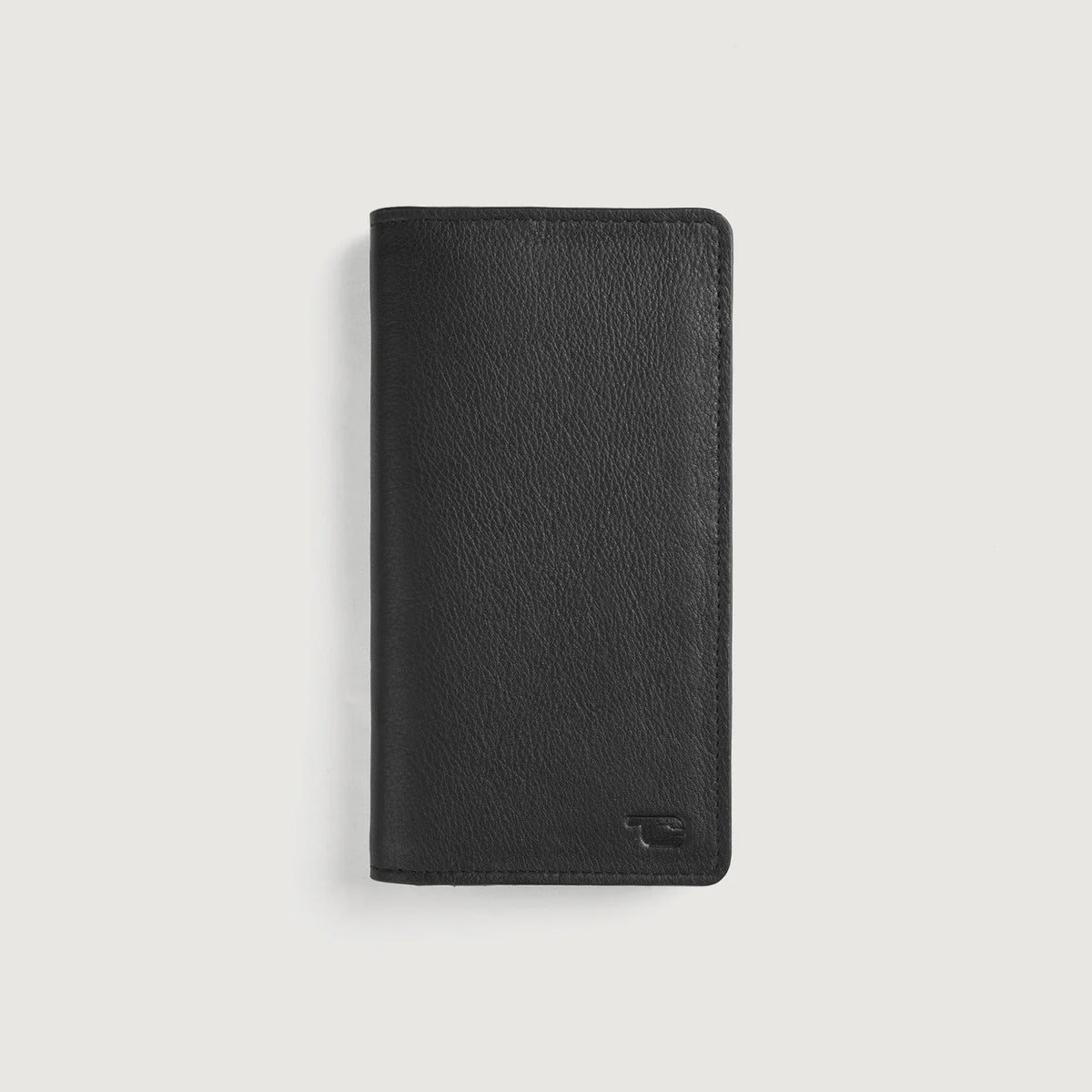 Cameron Black Full Grain Leather Long Wallet