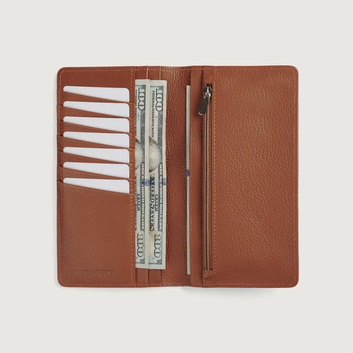 Cameron Brown Full Grain Leather Long Wallet