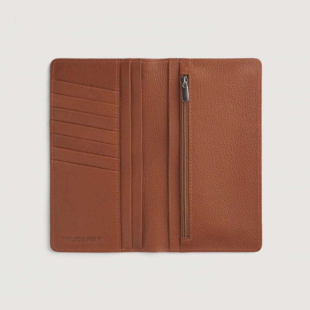 Cameron Brown Full Grain Leather Long Wallet