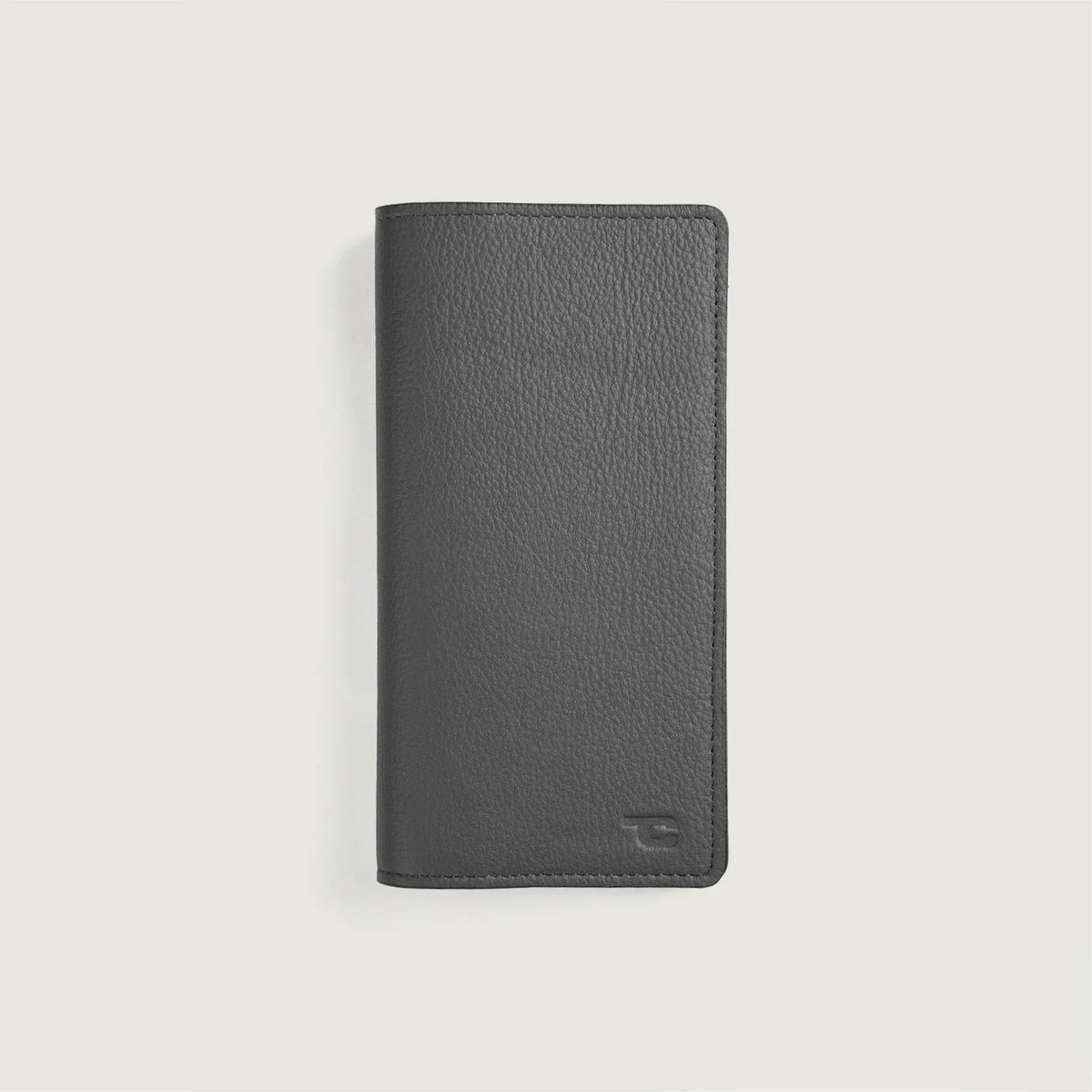 Cameron Grey Full Grain Cowhide Long Wallet