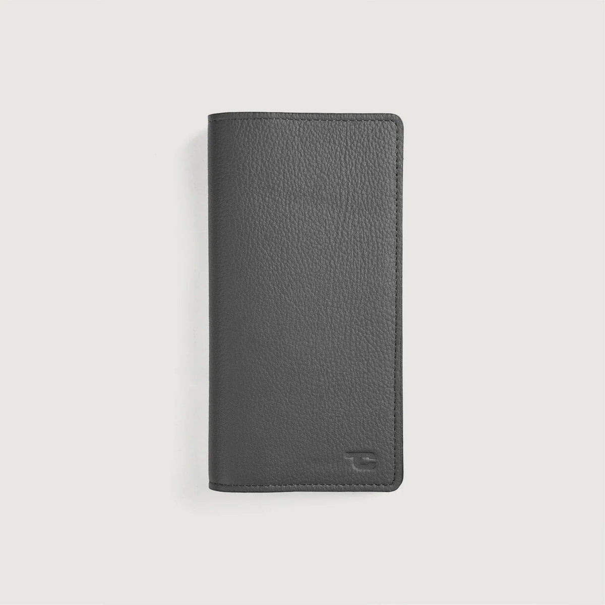 Cameron Grey Full Grain Cowhide Long Wallet