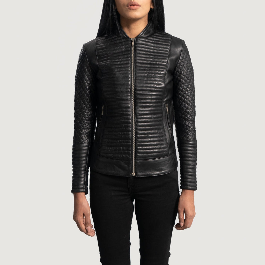 Cityscape Black Sheepskin Biker Jacket