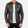 Ionic Black Sheepskin Leather Jacket