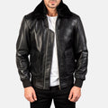 Airin G-1 Black Sheepskin Bomber Jacket
