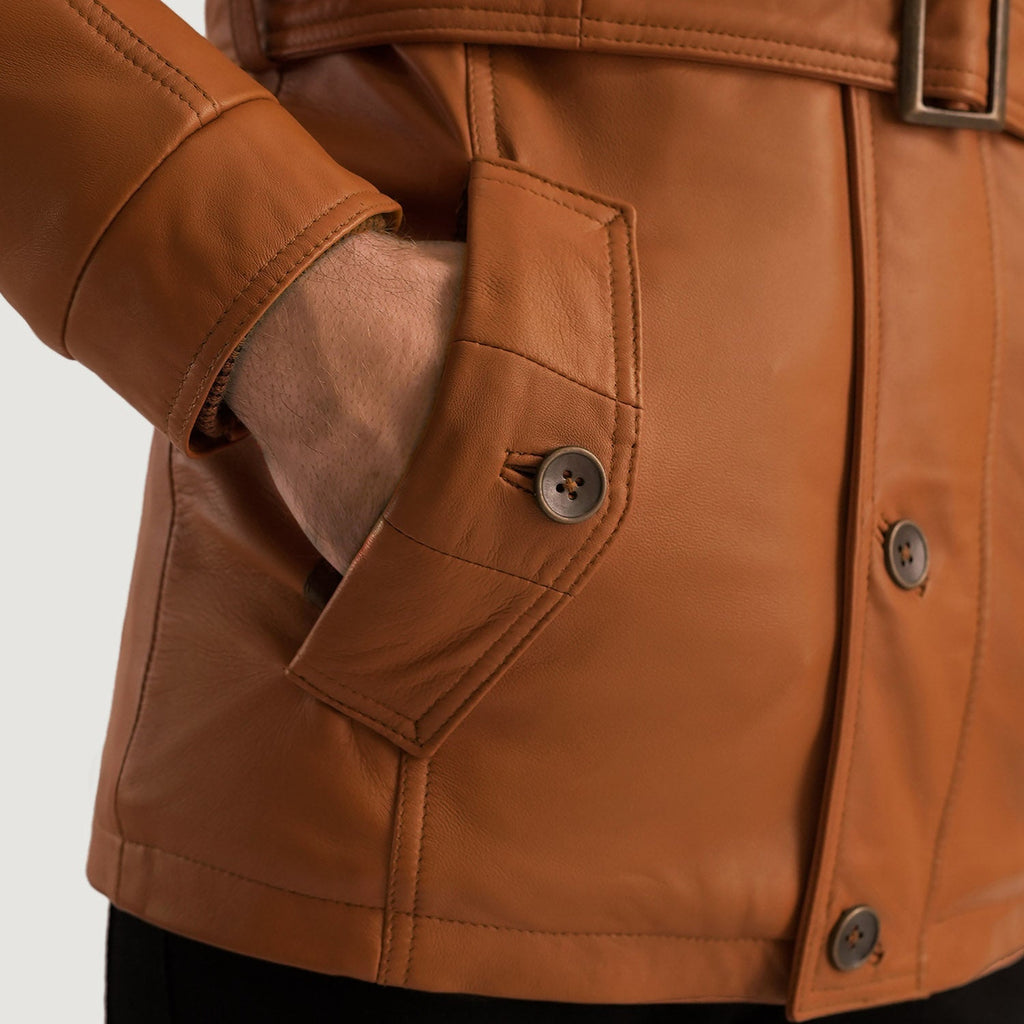Hunter Tan Brown Fur-Lined Sheepskin Jacket