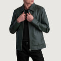Inferno Green Sheepskin Leather Jacket