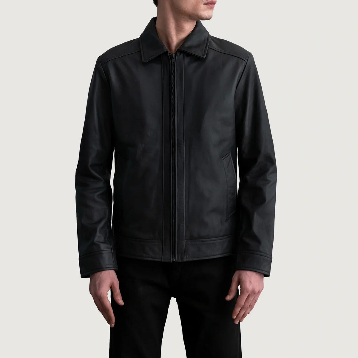 Inferno Matte Black Cowhide Leather Jacket