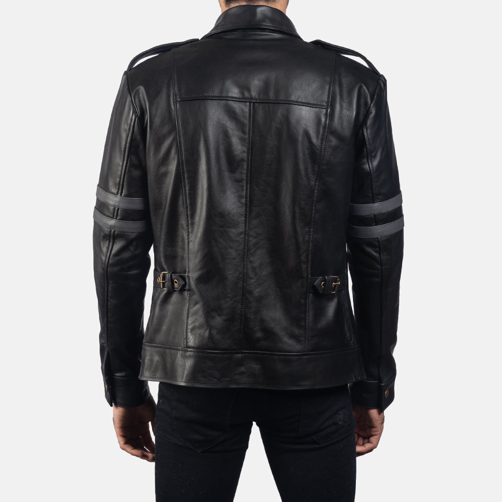 Armstrong Black Cowhide Biker Jacket