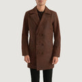 Half Life Distressed Brown Cowhide Leather Coat