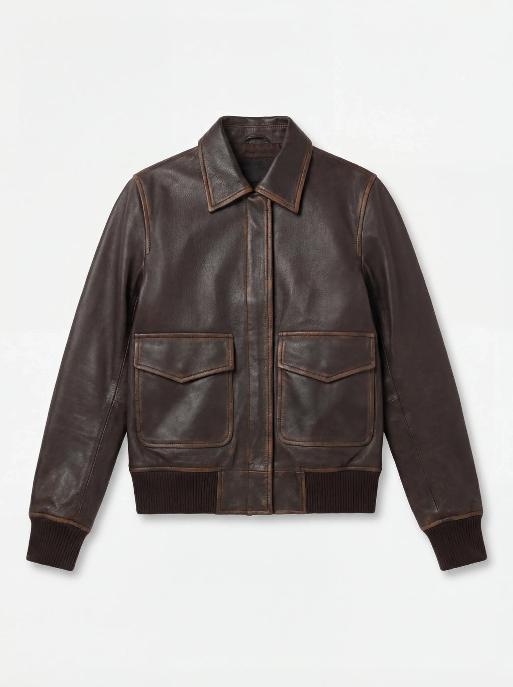 Westa A-2 Brown Goatskin Bomber Jacket