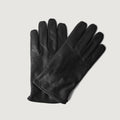 Ralph Black Full Grain Leather Dress Gloves