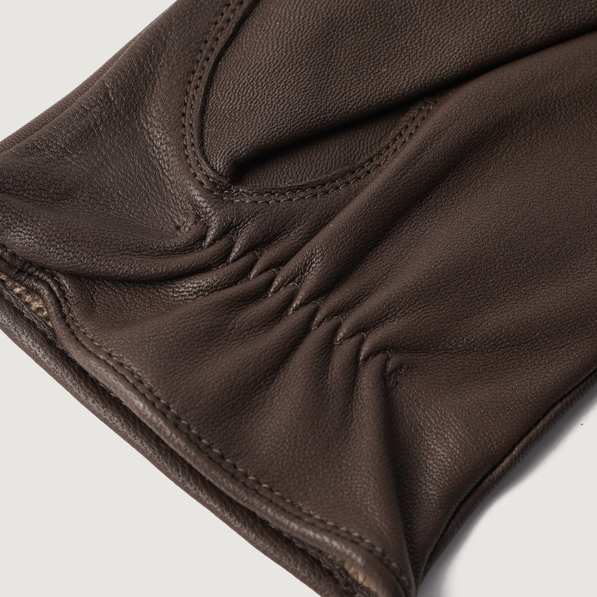 Ralph Brown Full Grain Leather Dress Gloves