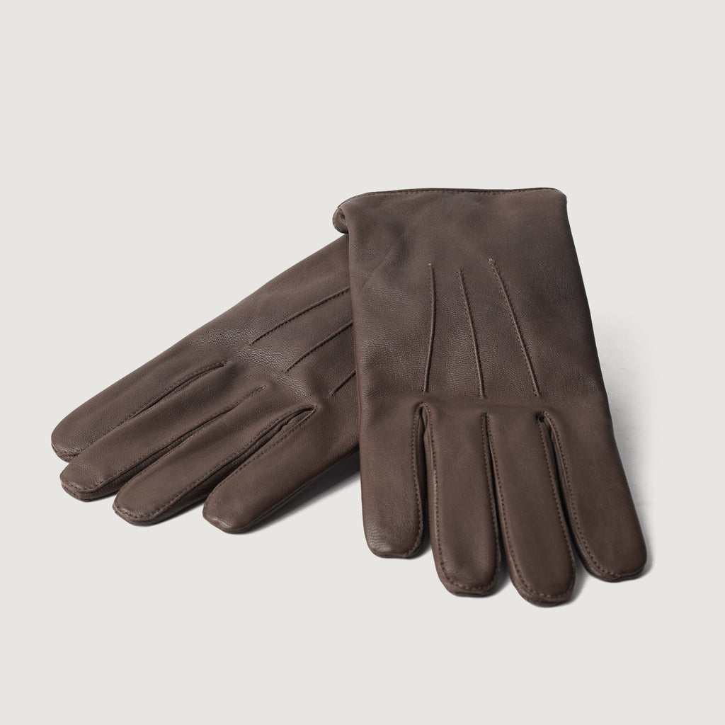 Ralph Brown Full Grain Leather Dress Gloves