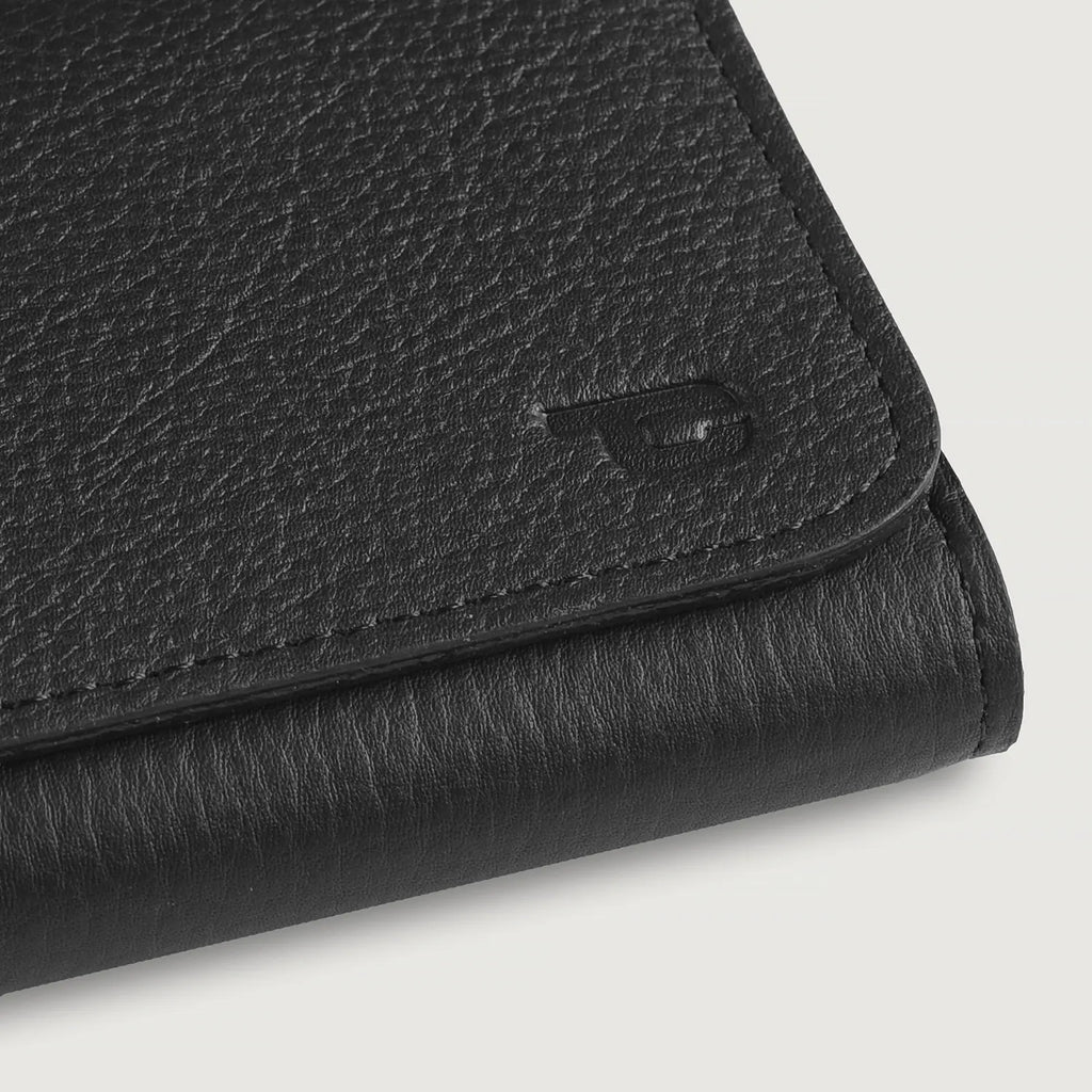 Taylor Black Cowhide Continental Wallet