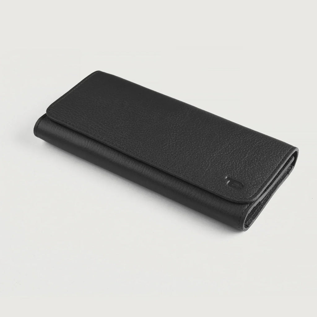 Taylor Black Cowhide Continental Wallet