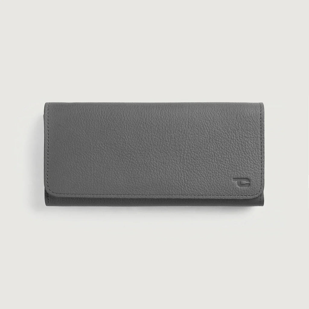 Taylor Grey Cowhide Continental Wallet