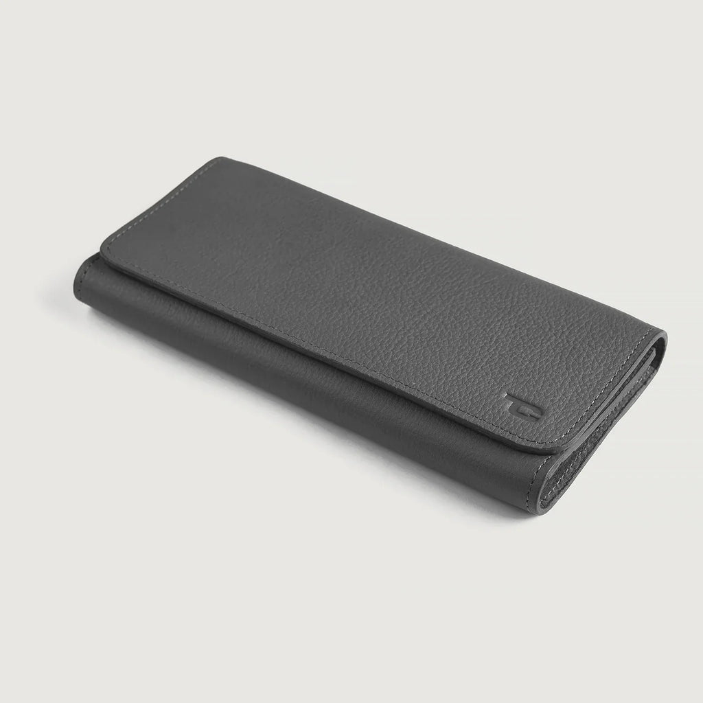 Taylor Grey Cowhide Continental Wallet